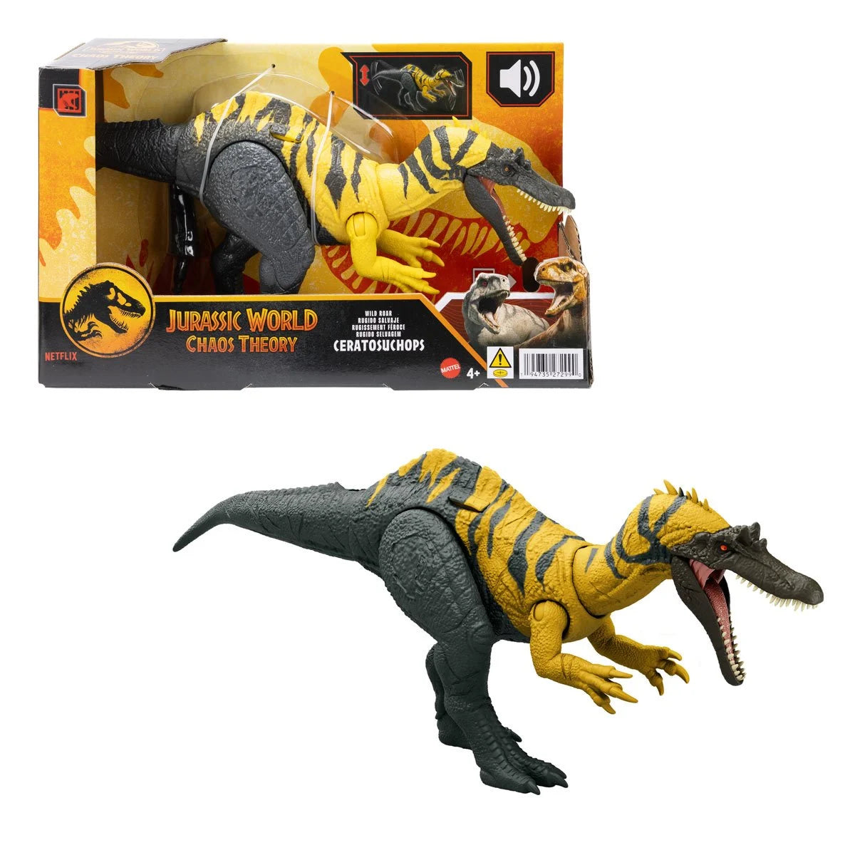 Jurassic World Wild Roar Ceratosuchops Action Figure