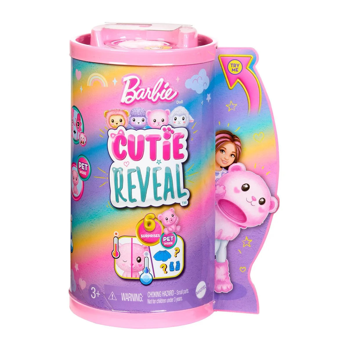 Barbie Cutie Reveal Chelsea Cozy Cute Tees Series Teddy Bear Doll