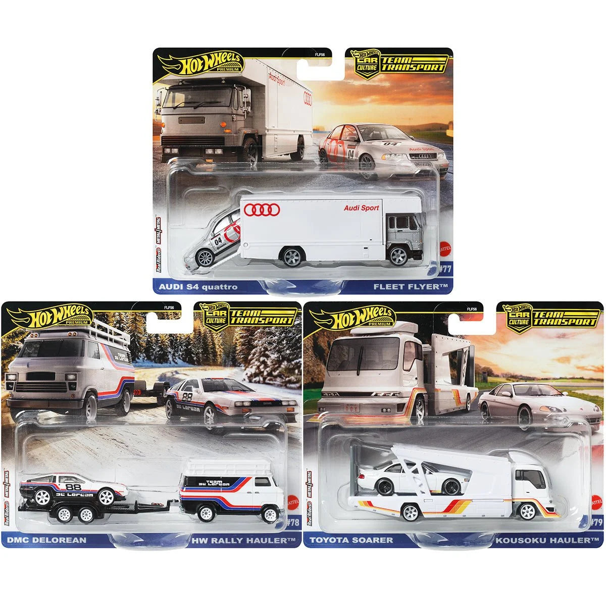 Hot Wheels Team Transport 2025 Mix 2 Vehicle Case of 4