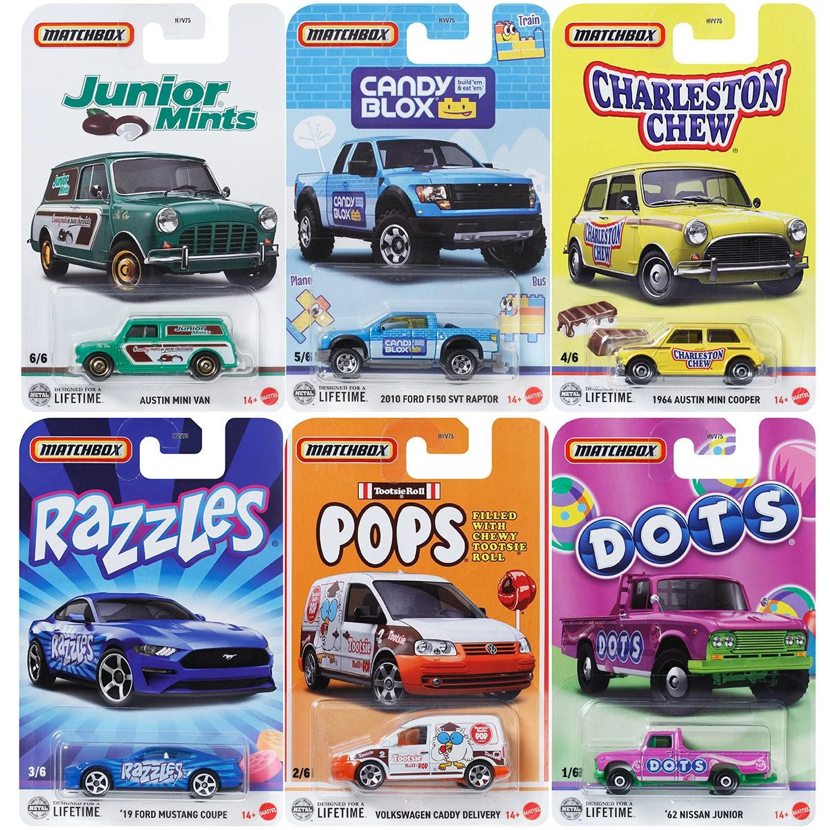 Matchbox Candy 2025 Mix 1 Vehicle Case of 10