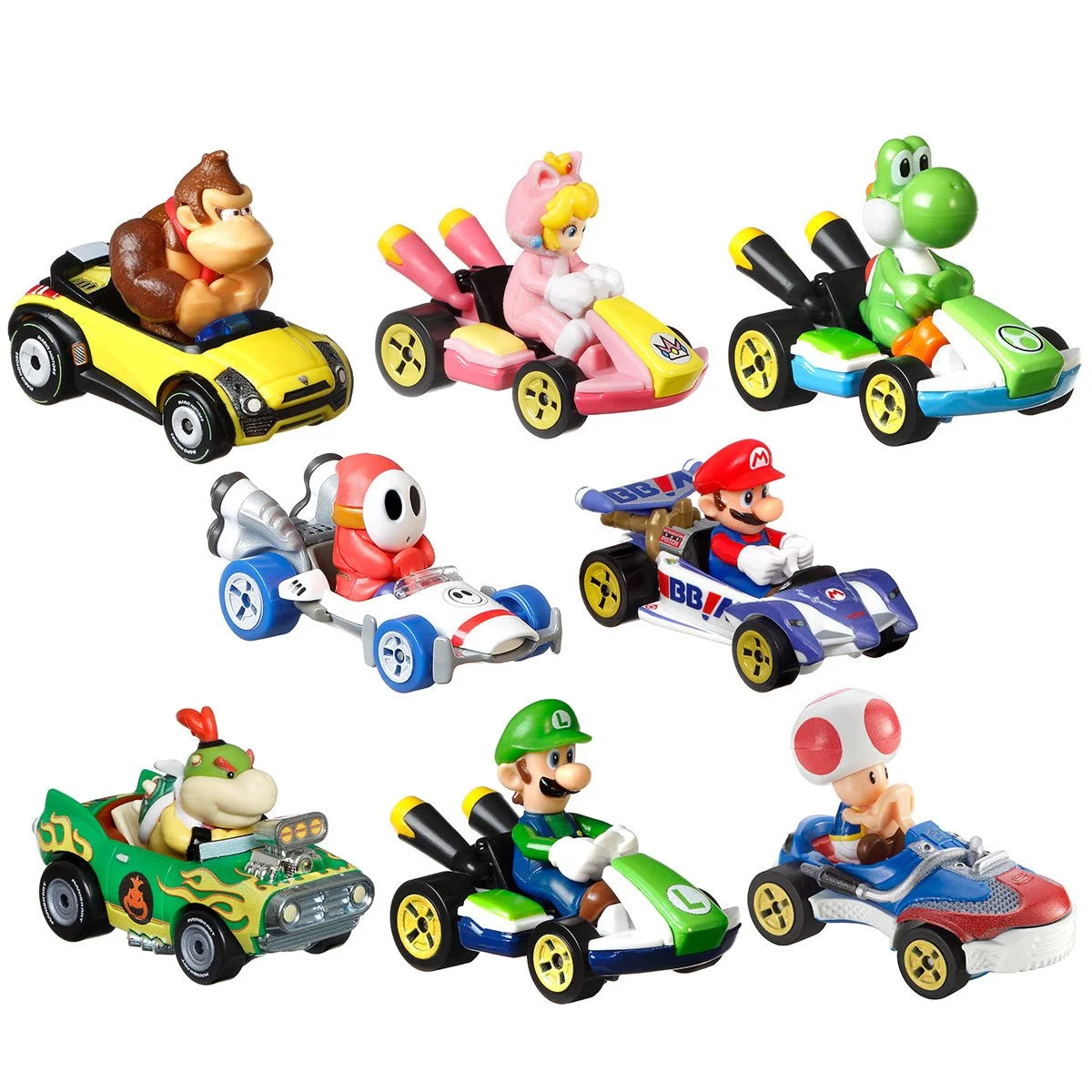 Mario Kart Hot Wheels 2025 Mix 1 Vehicle Case of 8