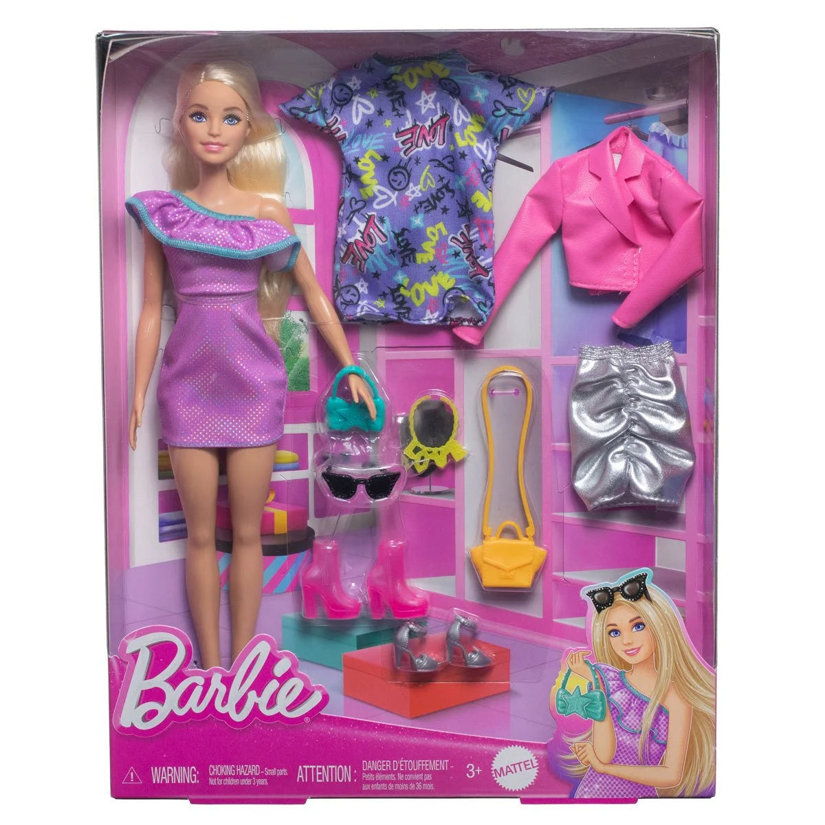 Barbie Doll and Fashion Accessory Set