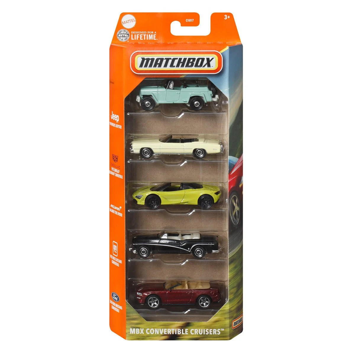 Matchbox Car Collection 5-Pack 2025 Mix 2 Vehicle Case of 12