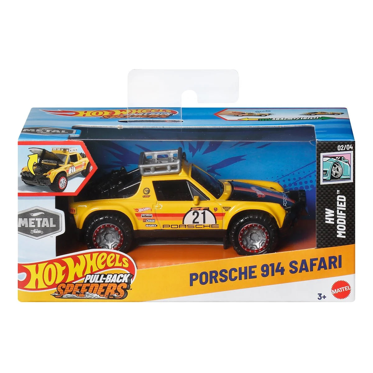 Hot Wheels Pull-Back Speeders 2025 Mix 1 Display Case of 8