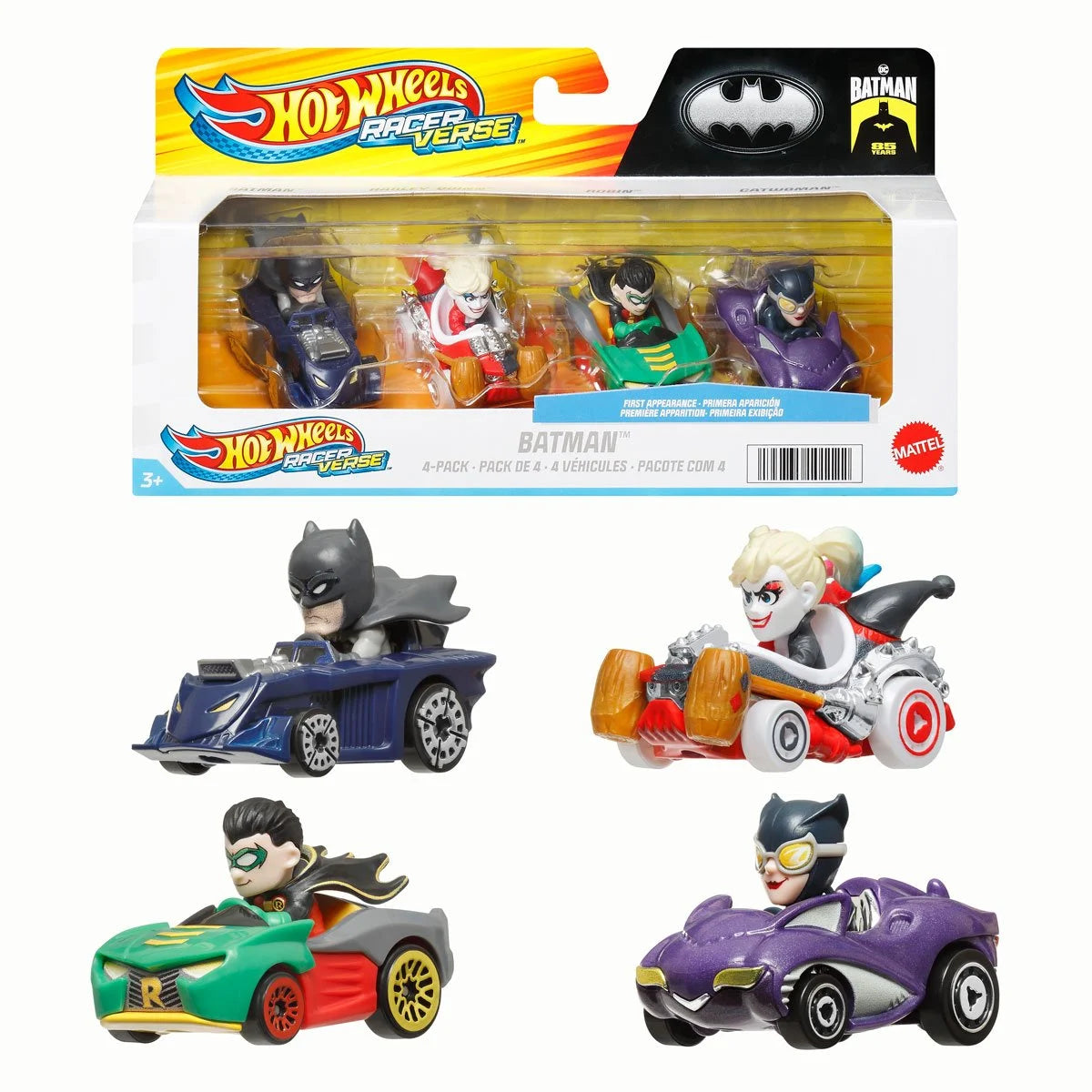 Hot Wheels RacerVerse 2025 Mix 2 Vehicle 4-Pack Case of 3