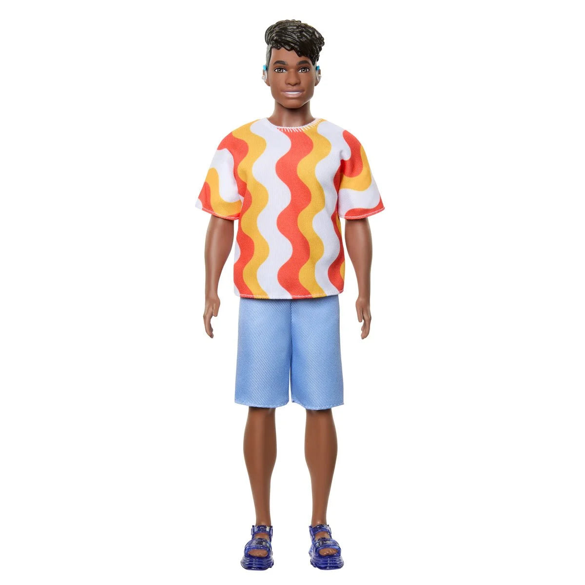 Barbie Fashionistas Ken Doll #220 with Orange Patterned Shirt