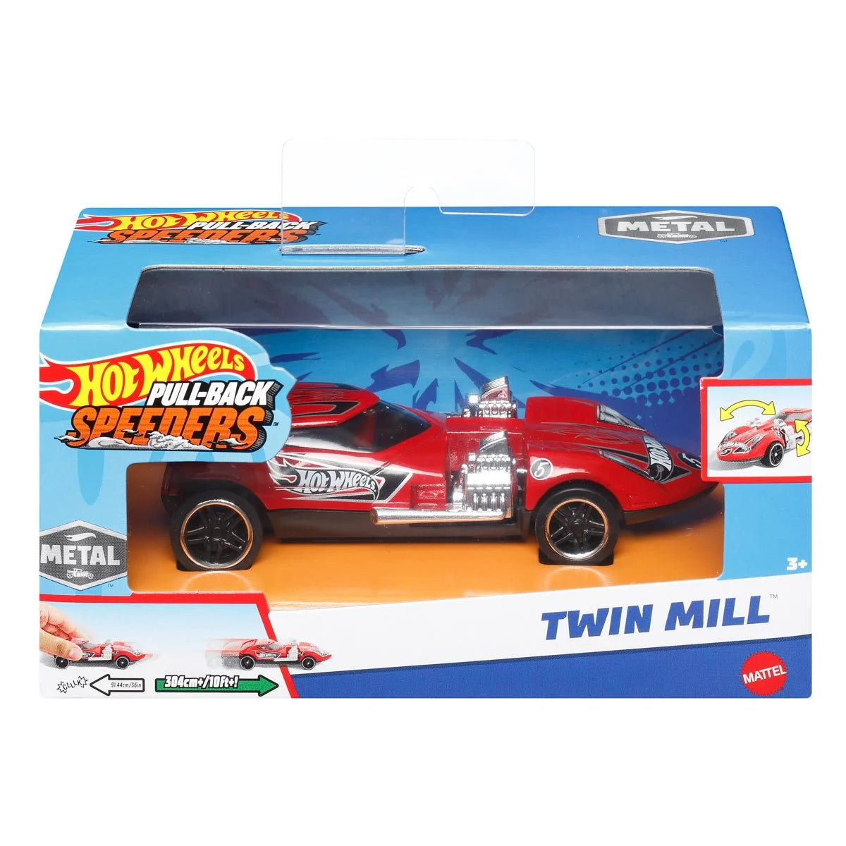 Hot Wheels Pull-Back Speeders 2024 Mix 3 Case of 12