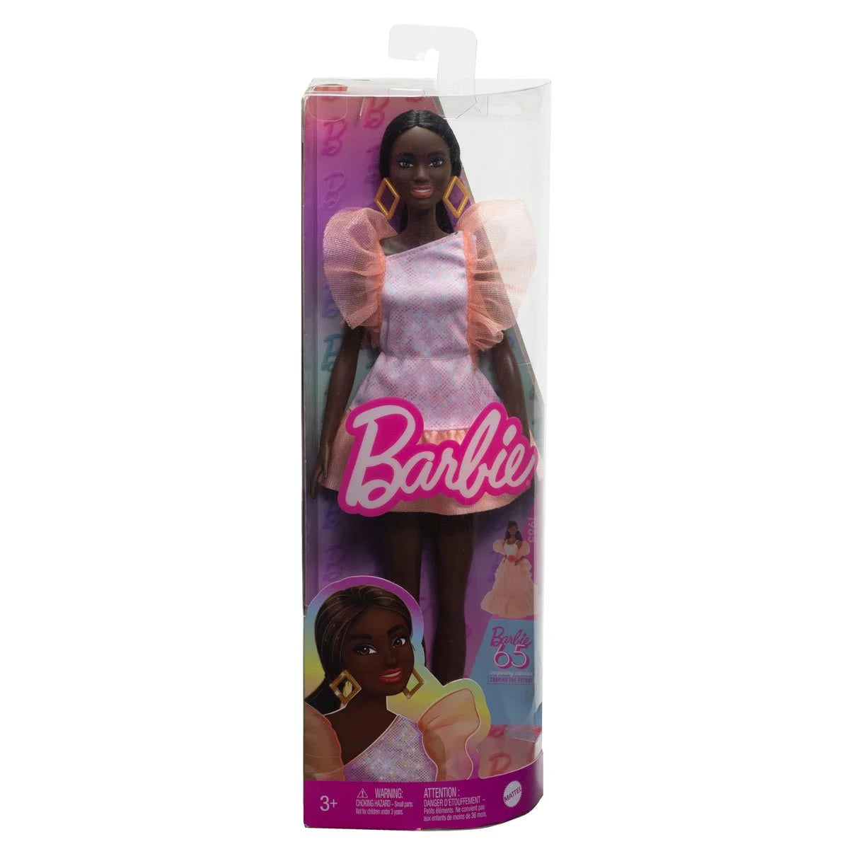Barbie Fashionistas Doll #216 with Pink and Peach Party Dress