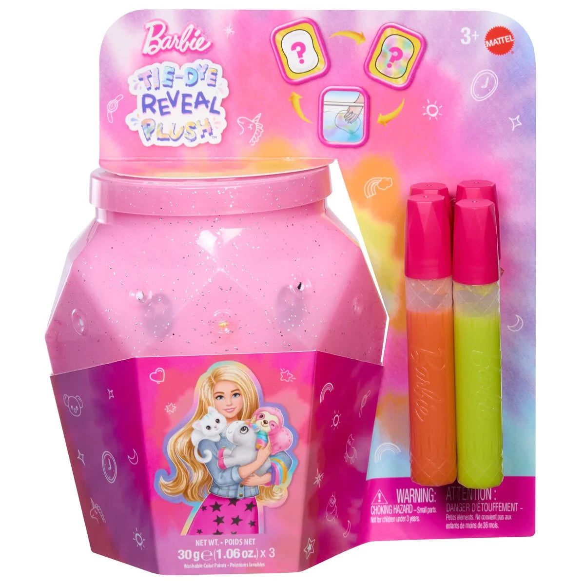 Barbie Tie-Dye Reveal Plush Kit Case of 4