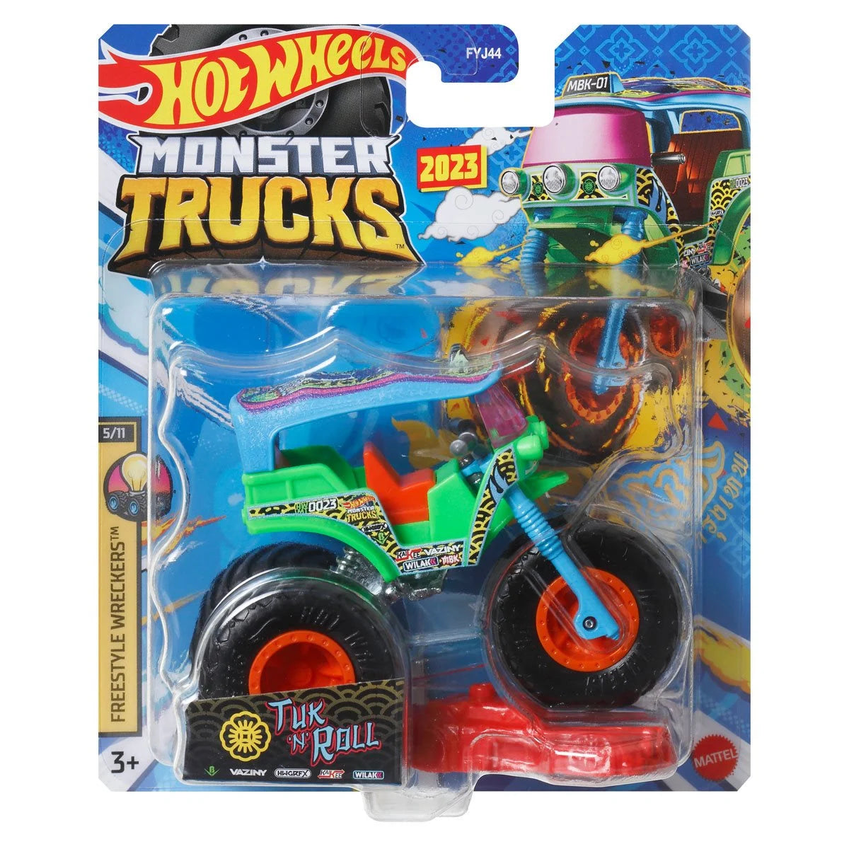 Hot Wheels Monster Trucks 1:64 Scale Vehicle 2023 Mix 10 Case of 8