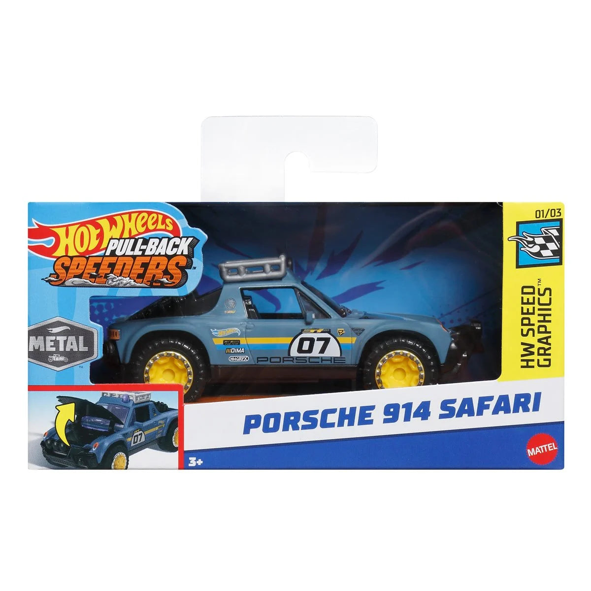 Hot Wheels Pull-Back Speeders 2024 Mix 3 Case of 12