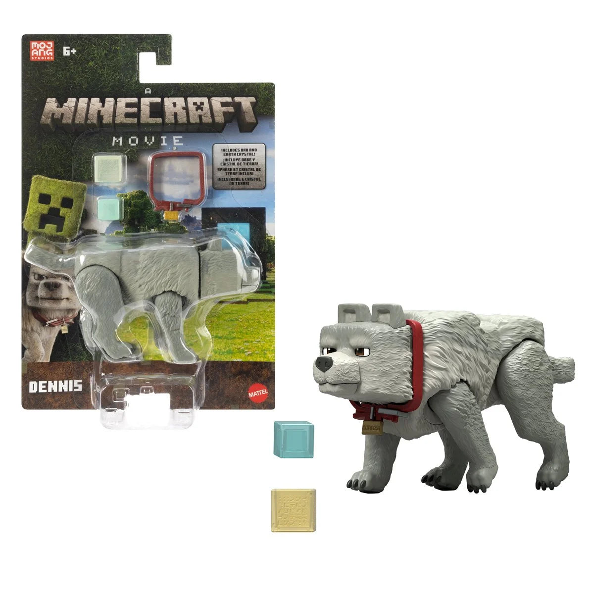 A Minecraft Movie Wolf Action Figure