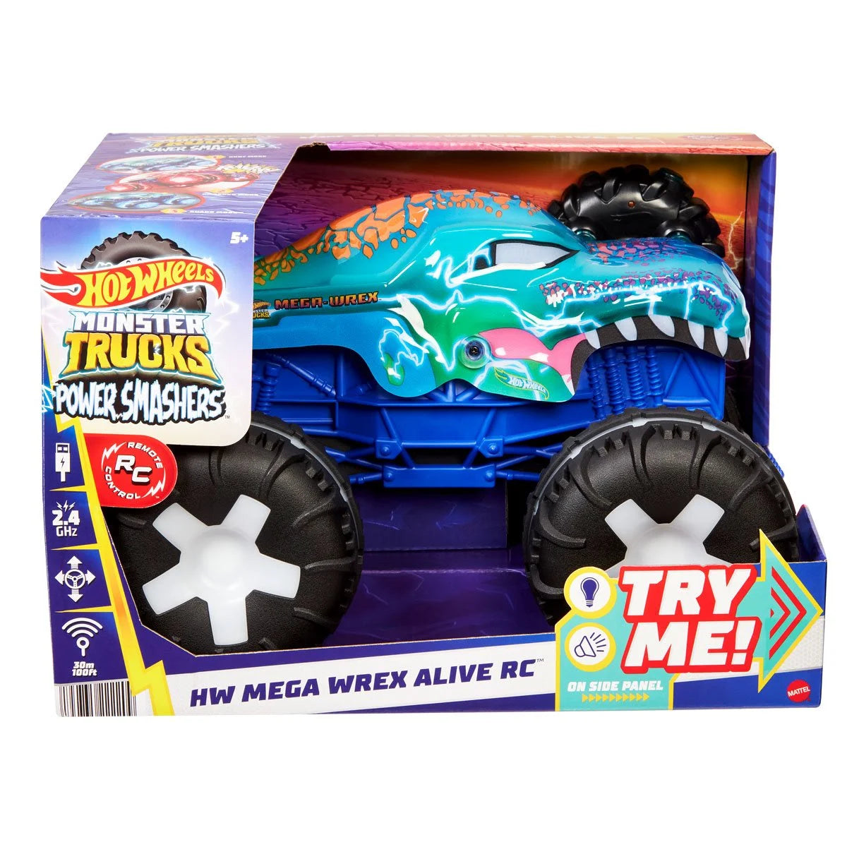 Hot Wheels Monster Trucks Mega-Wrex Alive 1:15 Scale RC Vehicle