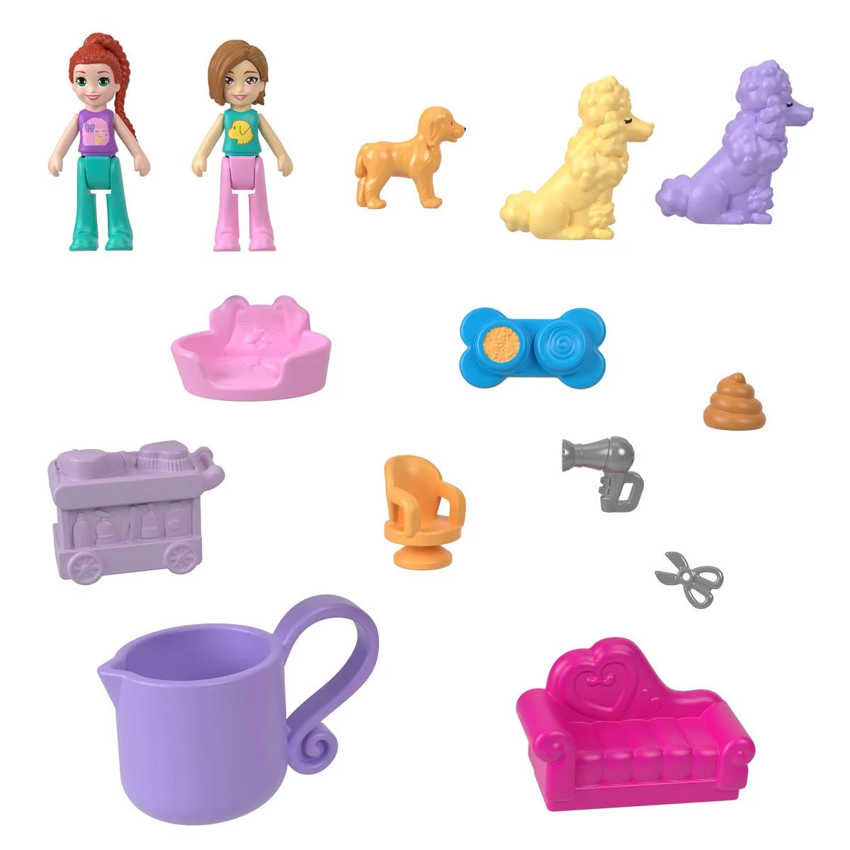 Polly Pocket Groom and Glam Poodle Compact
