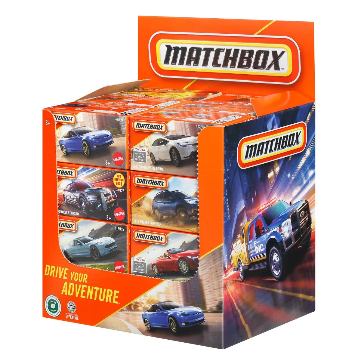 Matchbox Power Grabs 2025 Mix 3 Die-Cast Vehicle Case of 48