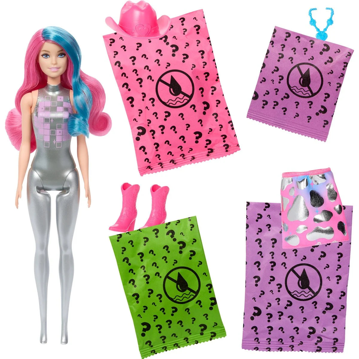 Barbie Color Reveal Disco Series Doll Case of 6
