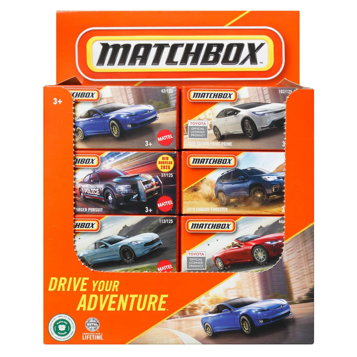 Matchbox Power Grabs 2025 Mix 3 Die-Cast Vehicle Case of 48