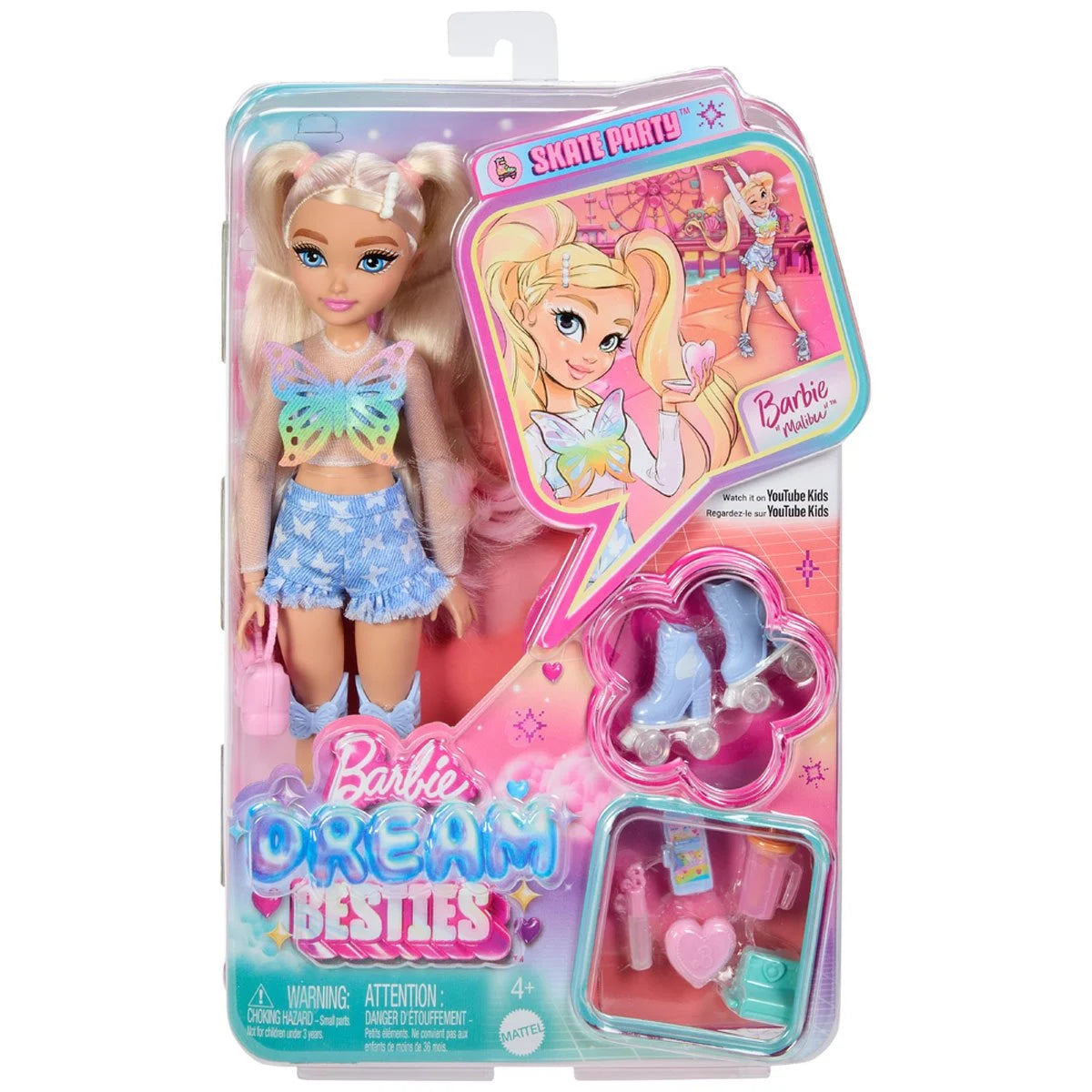 Barbie Dream Besties Skate Party Barbie Malibu Doll