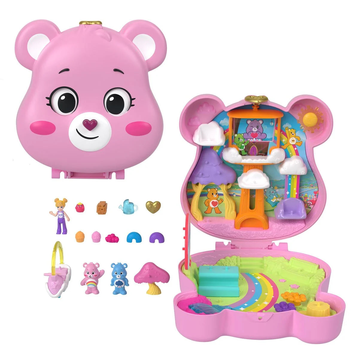 Polly Pocket Care Bears Compact Playset