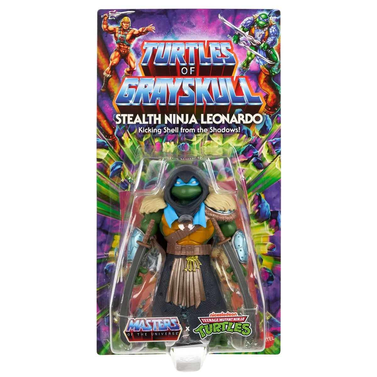 Masters of the Universe Origins Turtles of Grayskull Wave 4 Stealth Ninja Leonardo Action Figure
