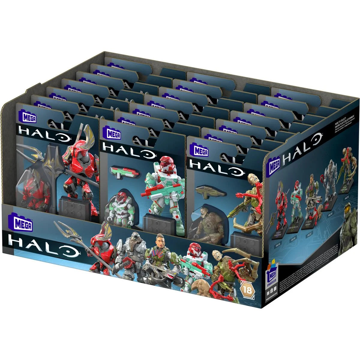 Halo Mega Construx Heroes Series 18 Micro Figure Case of 21