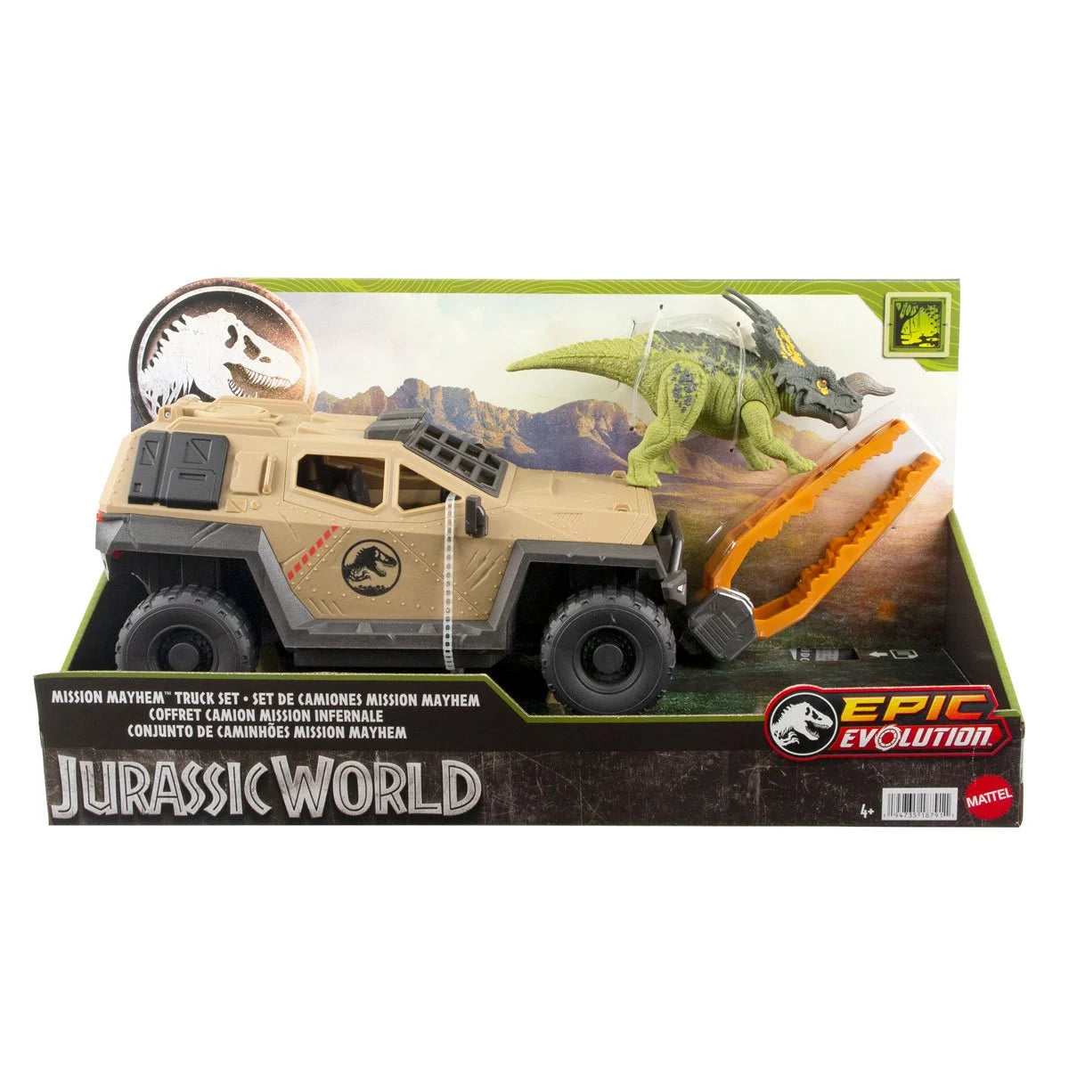 Jurassic World Mission Mayhem Truck and Dinosaur Playset