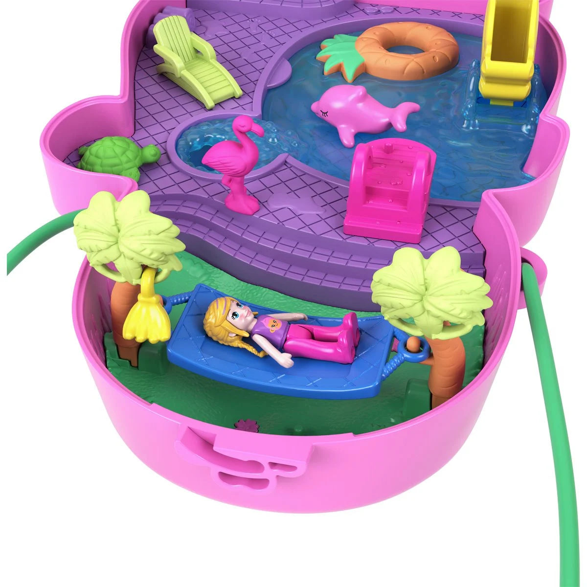 Polly Pocket Adventures in Rio Momma Monkey and Baby Compact Playset