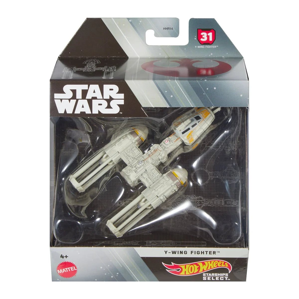 Star Wars Hot Wheels Starships Select 1:50 Scale 2025 Wave 1 Vehicle Case of 5
