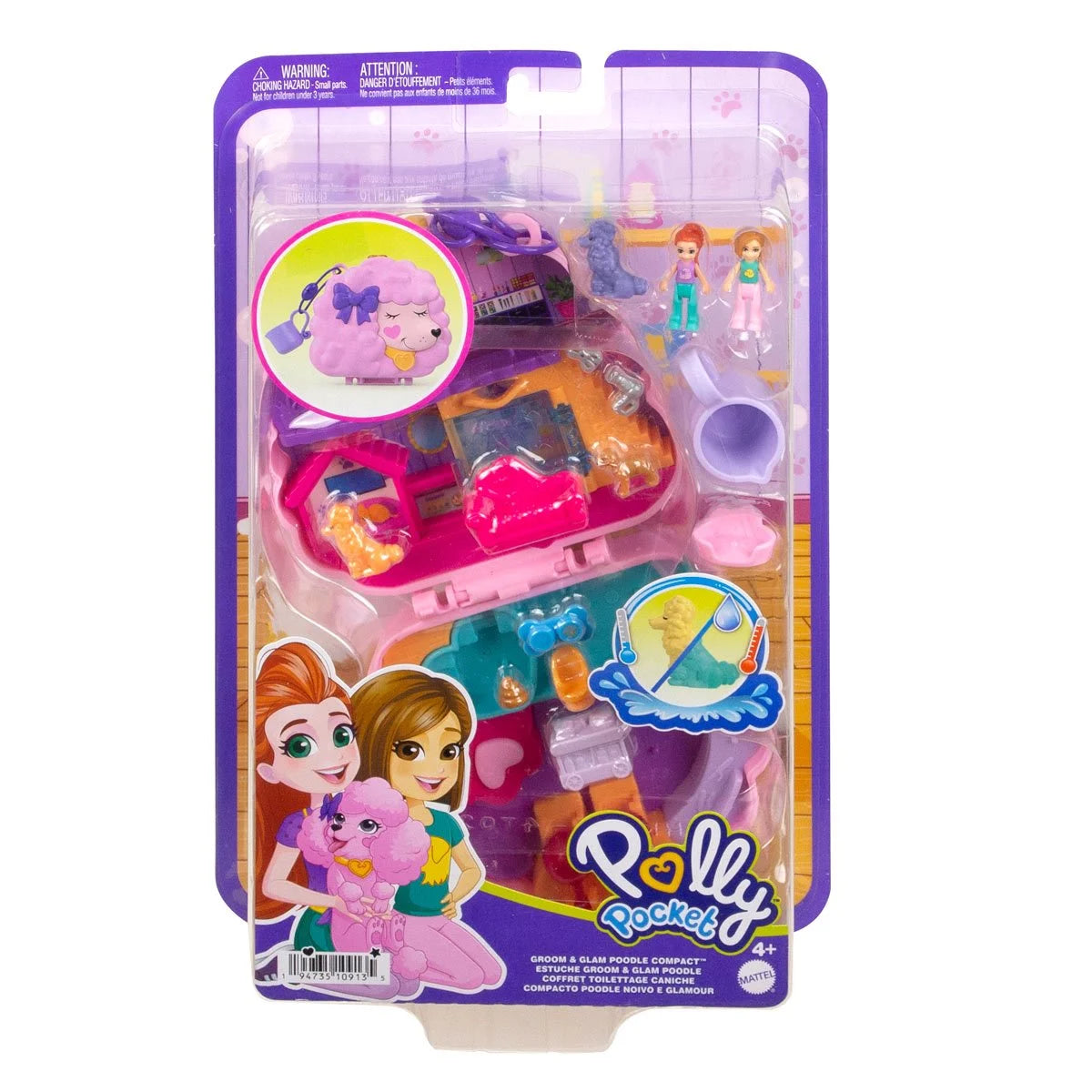 Polly Pocket Groom and Glam Poodle Compact