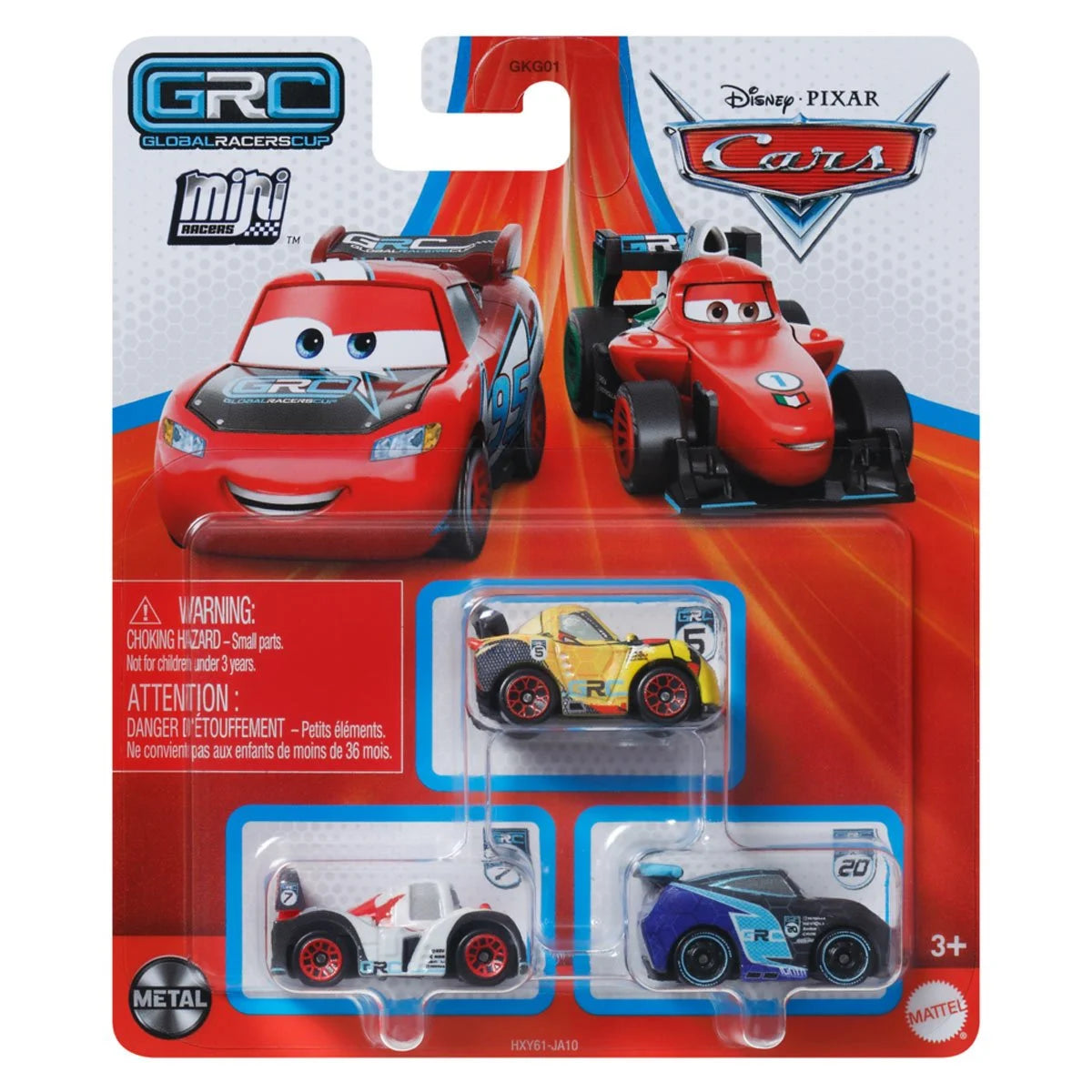 Cars Mini Racers 3-Pack 2025 Mix 1 Case of 6