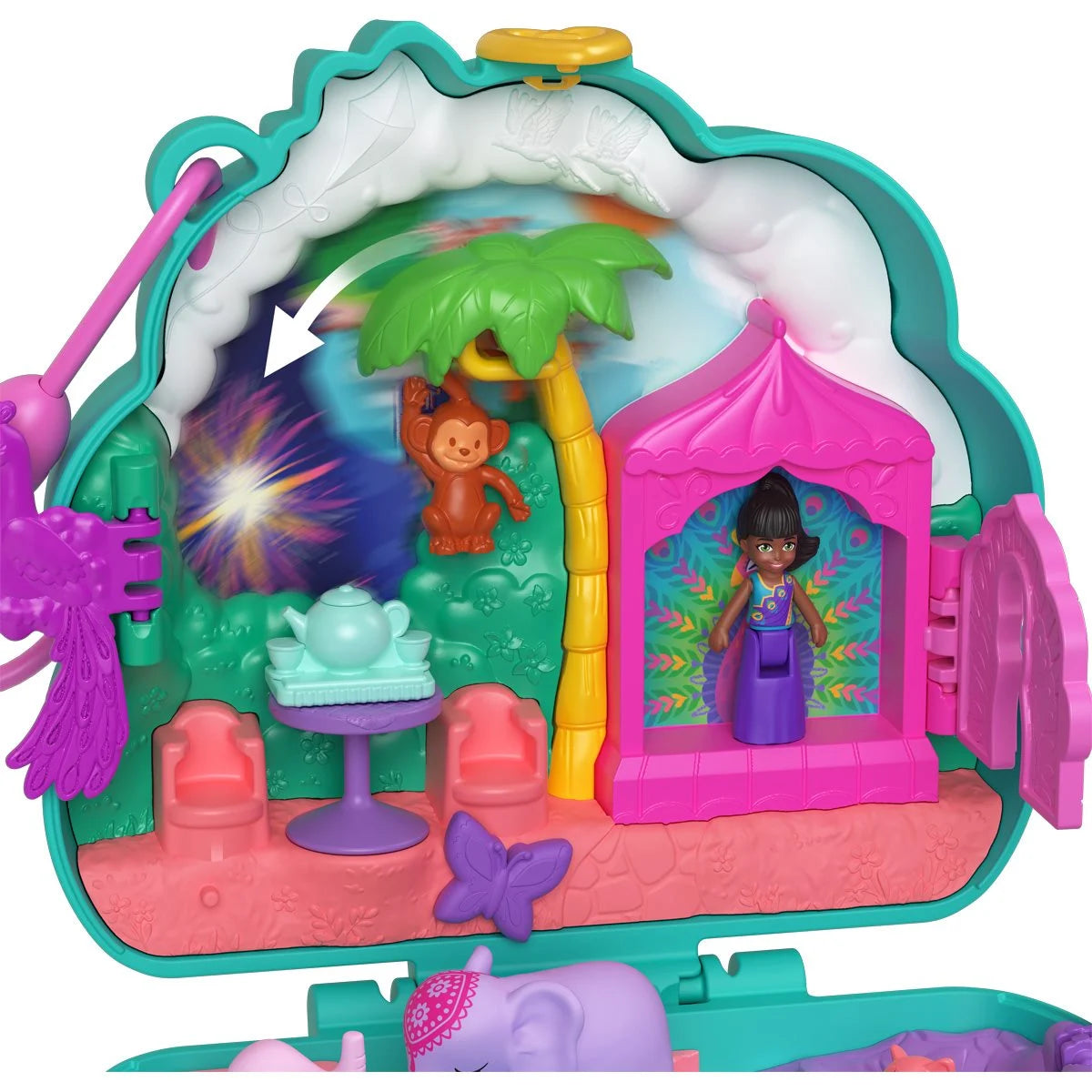 Polly Pocket Peacock Garden Compact Playset