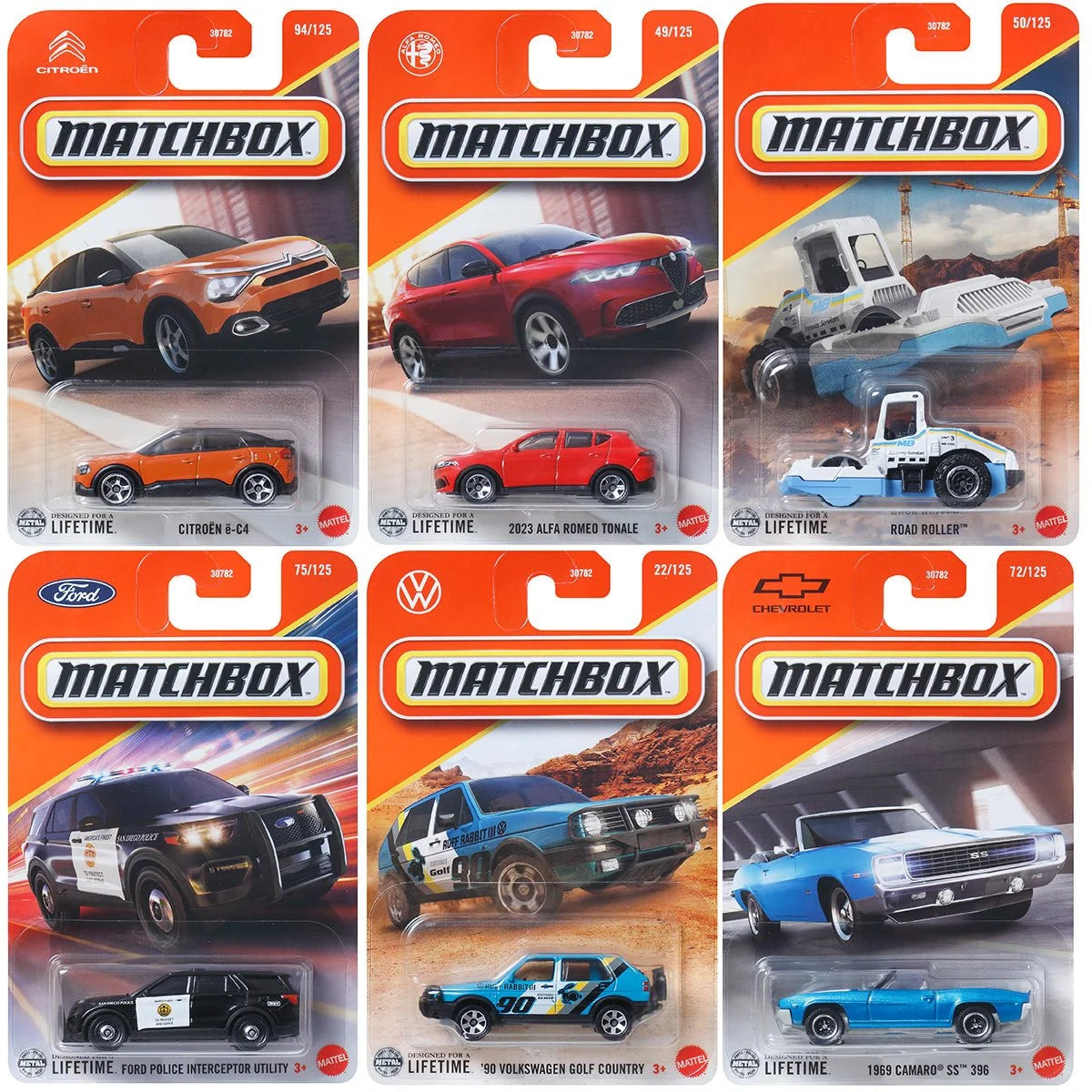 Matchbox Car Collection 2025 Mix 5 Vehicles Case of 24