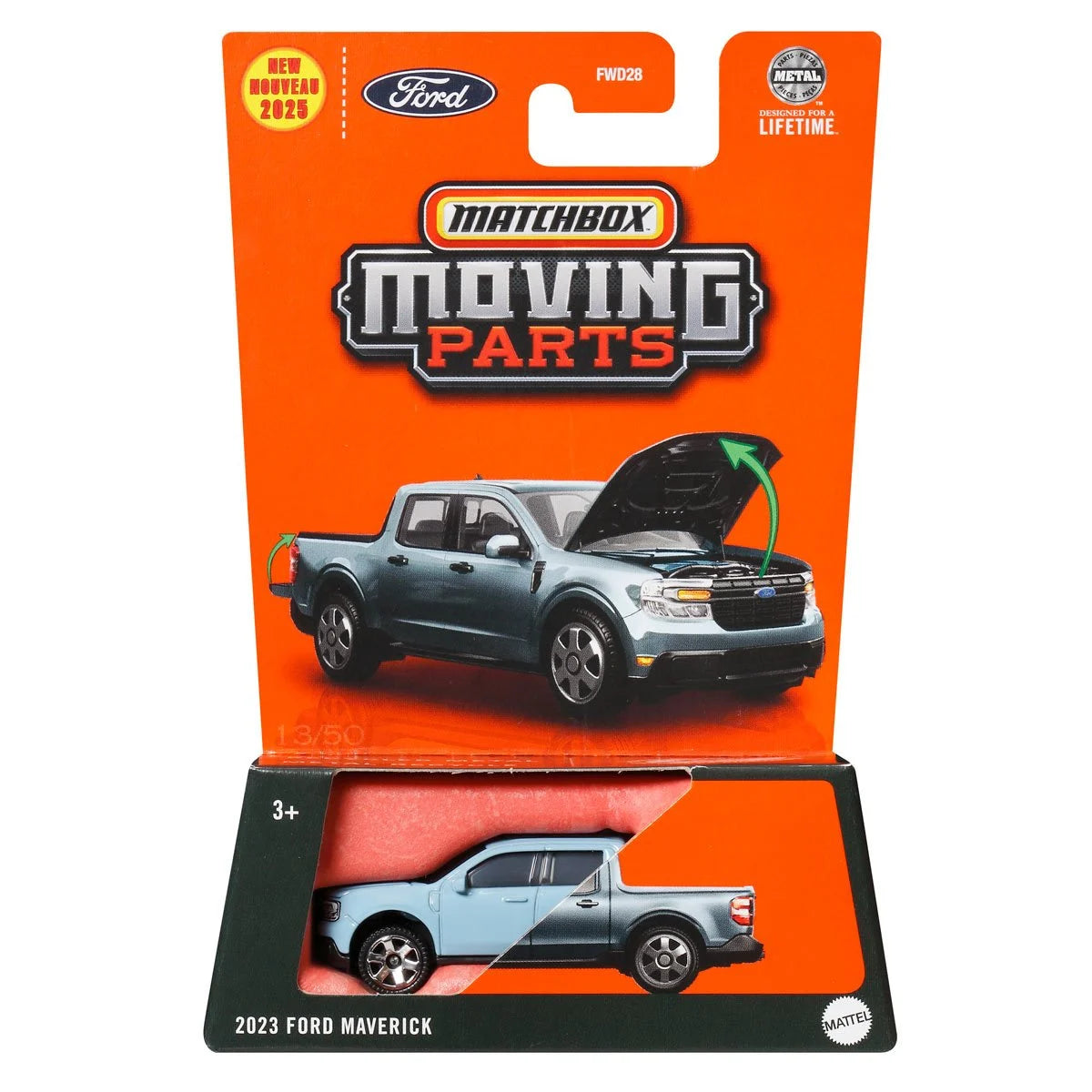 Matchbox Moving Parts 2025 Mix 2 Vehicles Case of 8