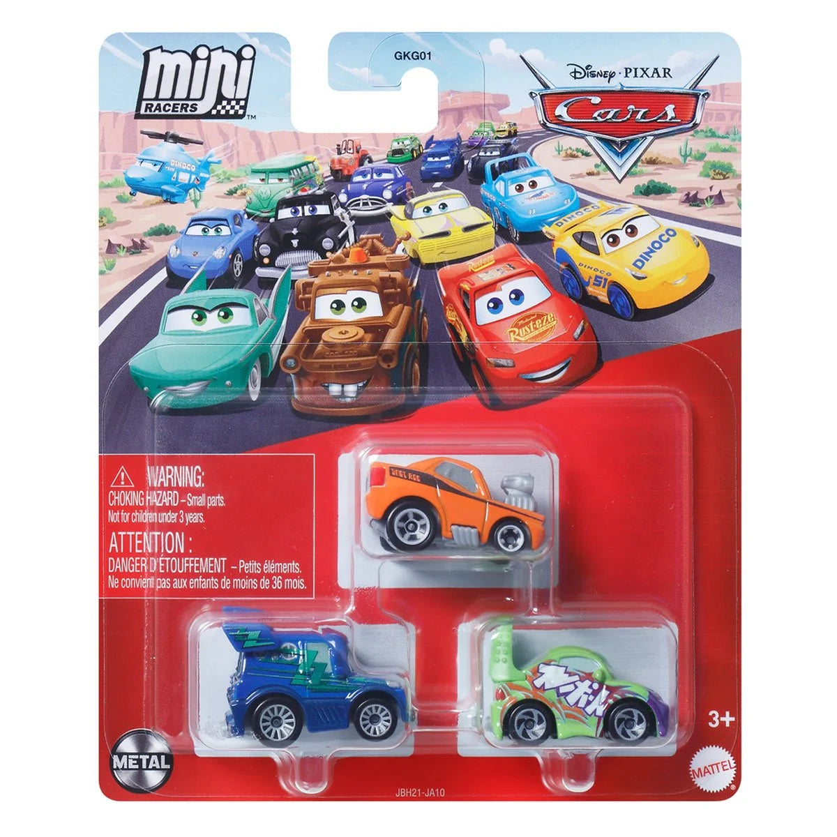 Cars Mini Racers 3-Pack 2025 Mix 1 Case of 6