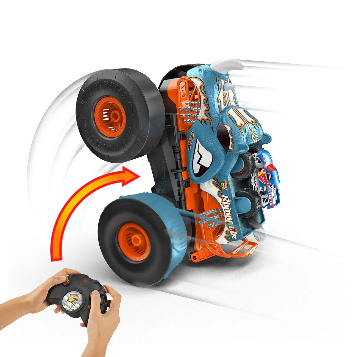 Hot Wheels Monster Trucks Transforming Rhinomite 1:12 Scale RC Vehicle