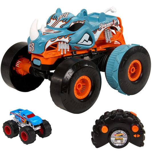 Hot Wheels Monster Trucks Transforming Rhinomite 1:12 Scale RC Vehicle