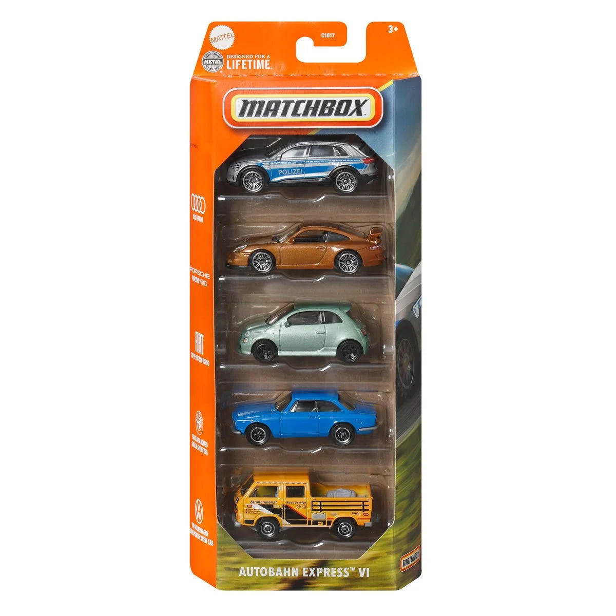 Matchbox Car Collection 5-Pack 2025 Mix 1 Vehicle Case of 12