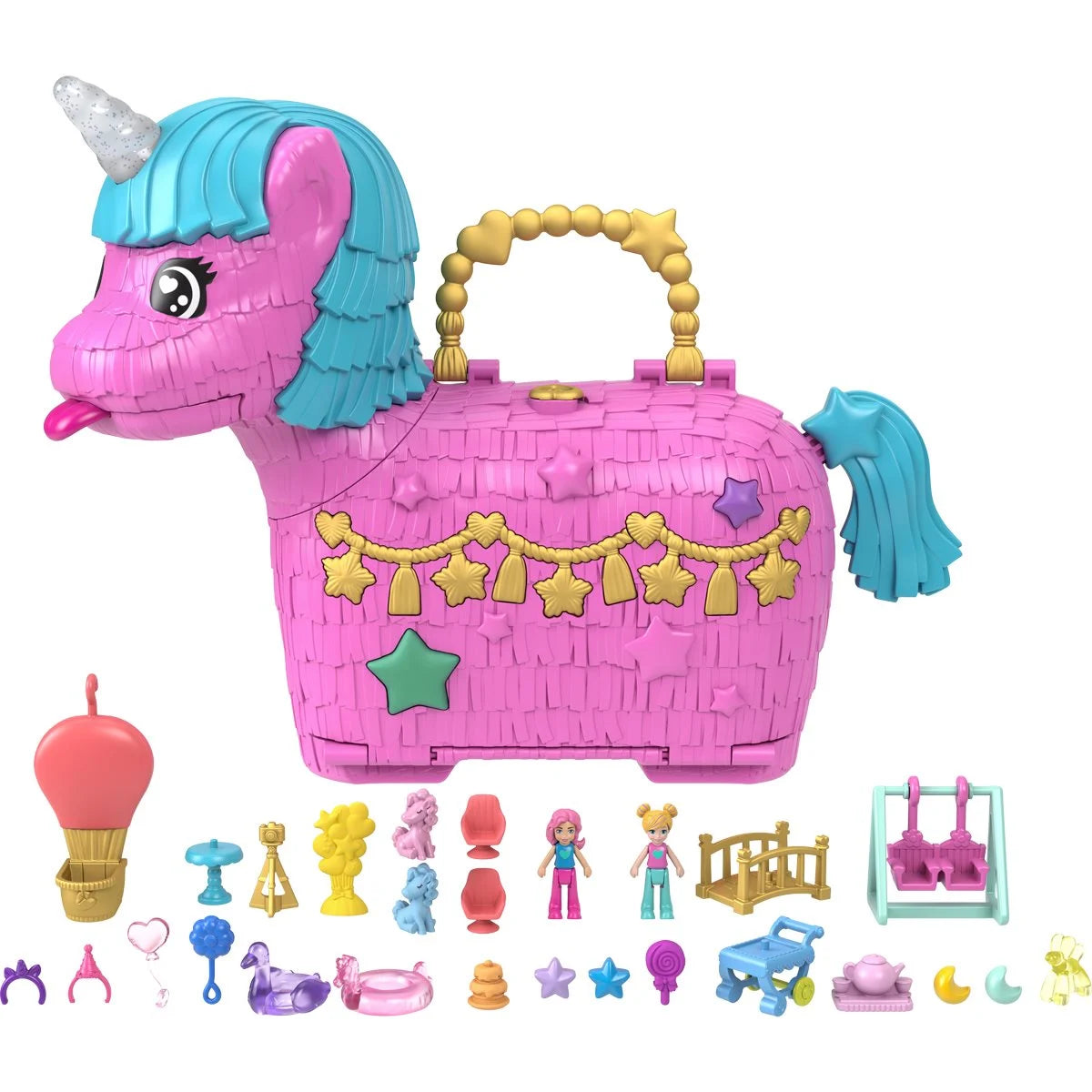 Polly Pocket Unicorn Partyland Playset