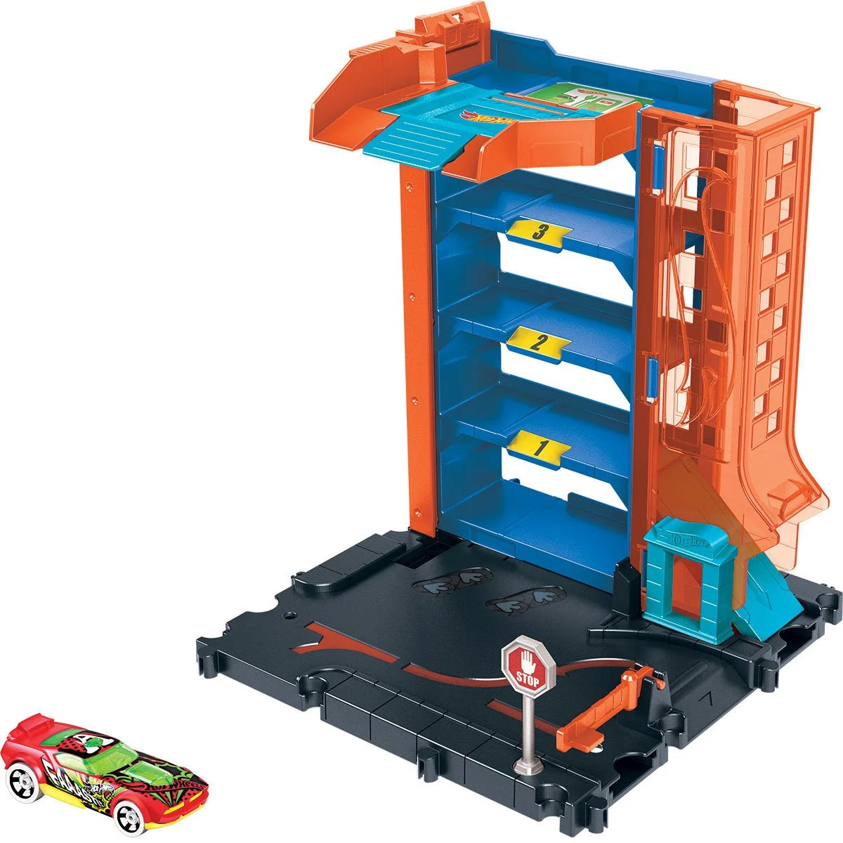 Hot Wheels City Downtown Parking Garage Playset