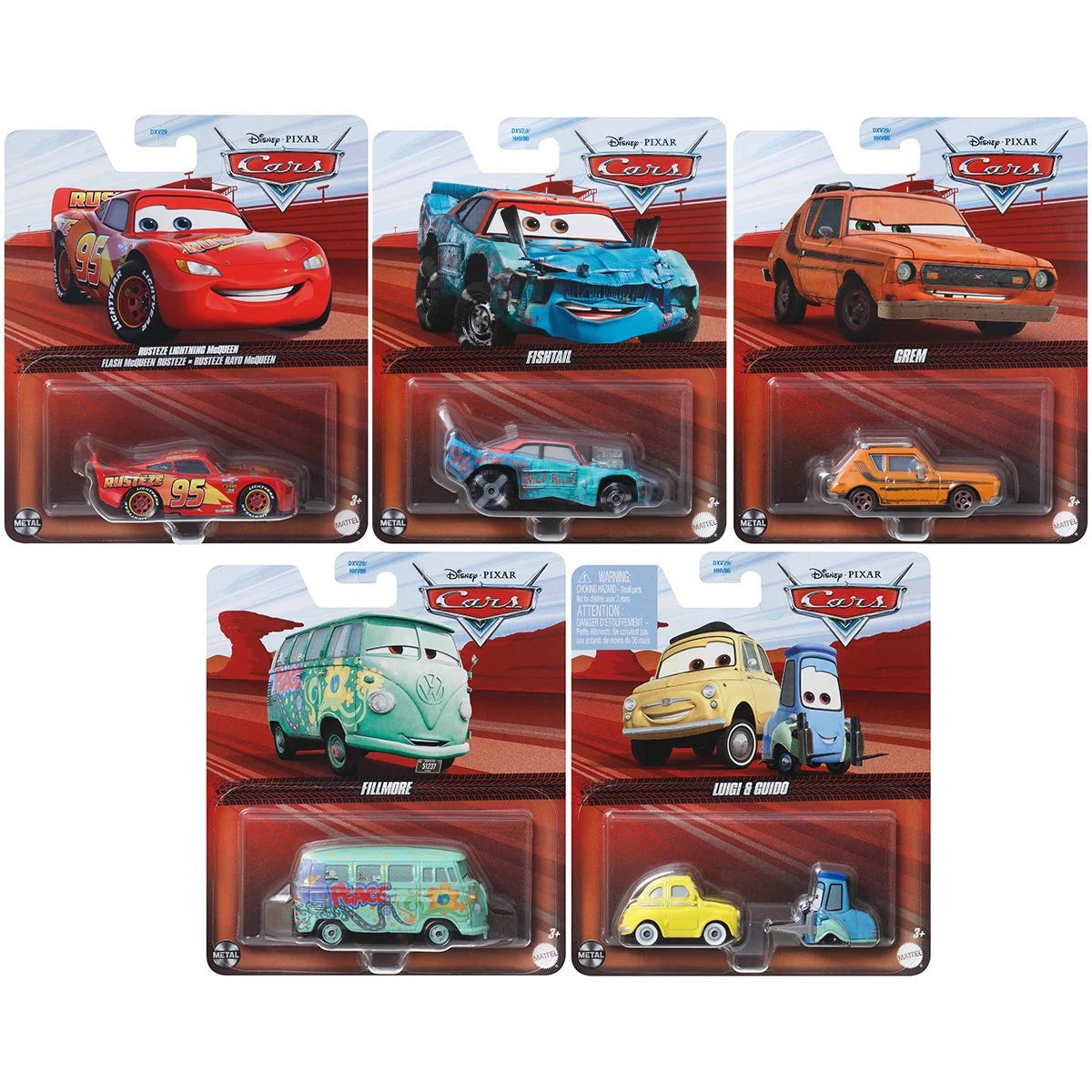 Cars Character Cars 2025 Mix 6 Case of 24