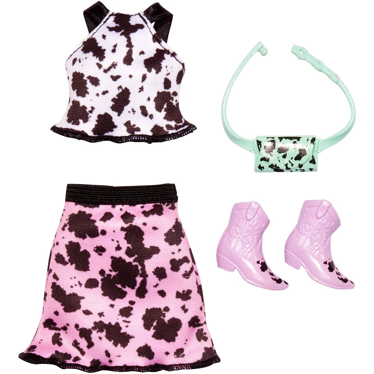 Barbie Fashions Complete Look Cowprint Set