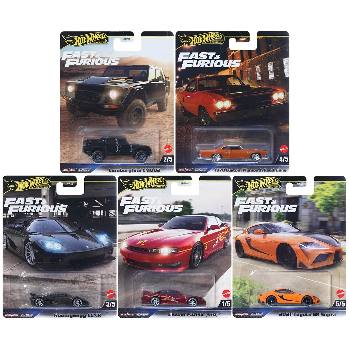 Hot Wheels Fast and Furious 2025 Mix 3 Vehicle Case of 10