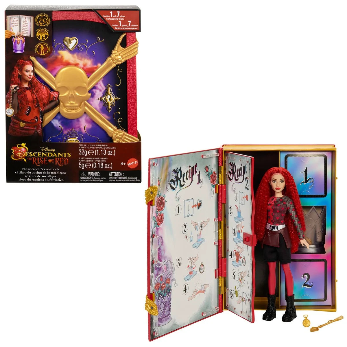 Disney Descendants: The Rise of Red The Sorcerer's Cookbook Red Doll