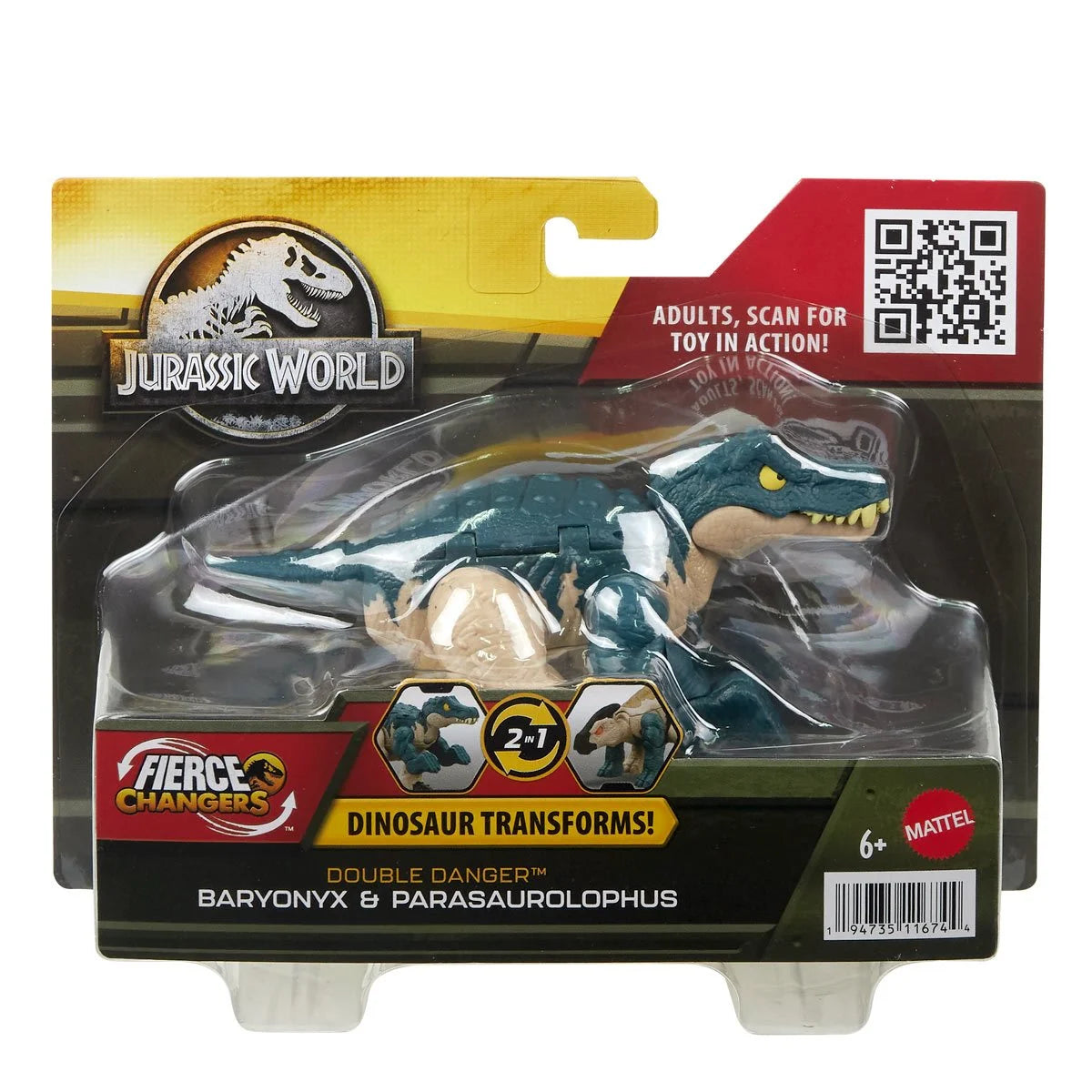 Jurassic World Fierce Changers Double Danger Action Figure Case of 4