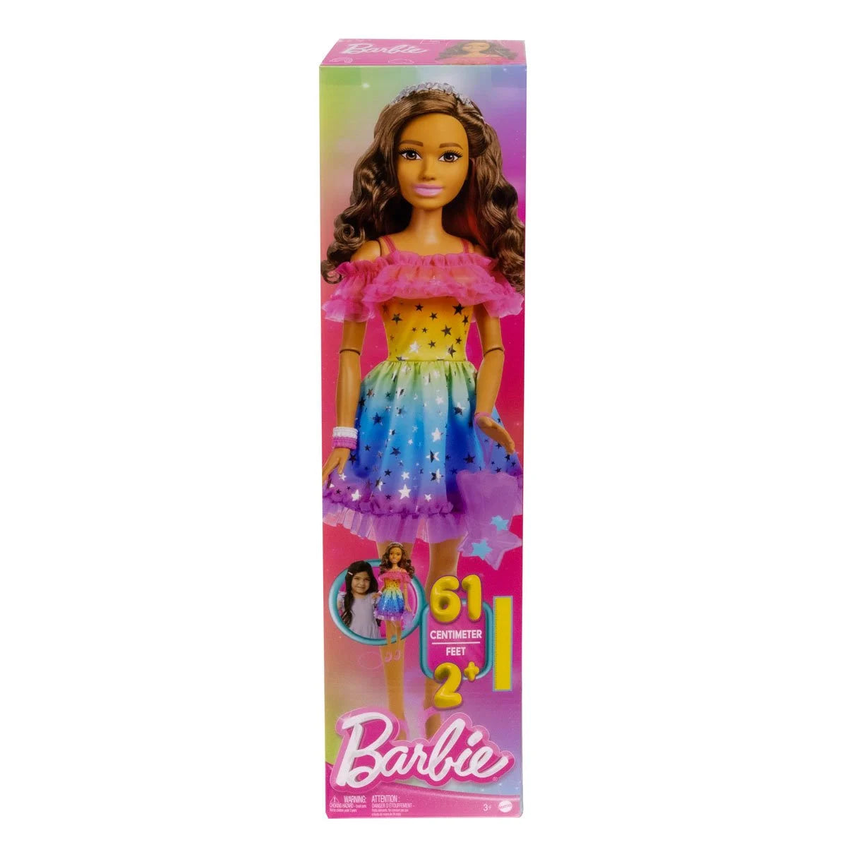 Barbie 28-Inch Doll with Brunette Hair