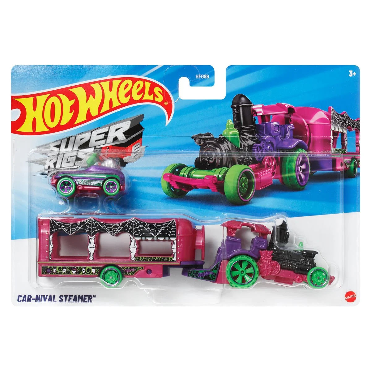 Hot Wheels Super Hauling Rig and Car 2025 Mix 1 Case of 4