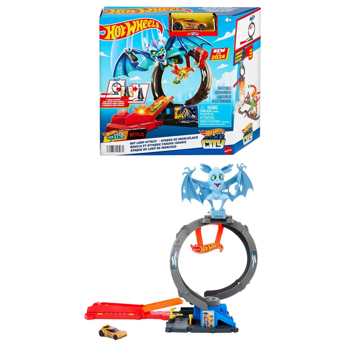 Hot Wheels Bat Loop Attack Track Set