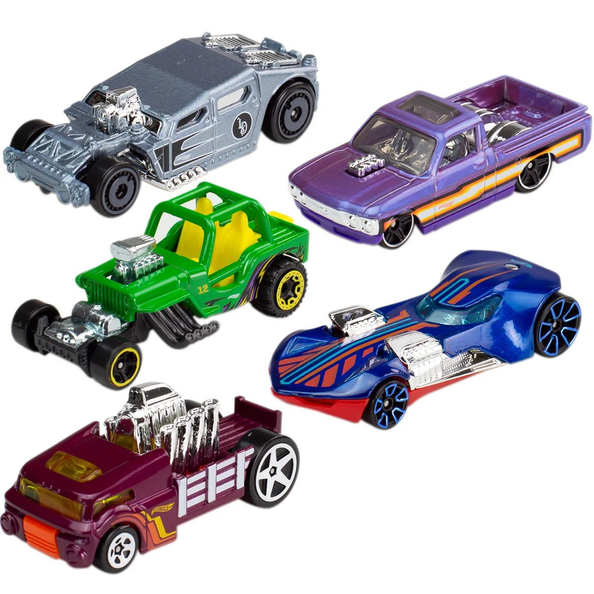 Hot Wheels 5-Car Pack Assortment Case