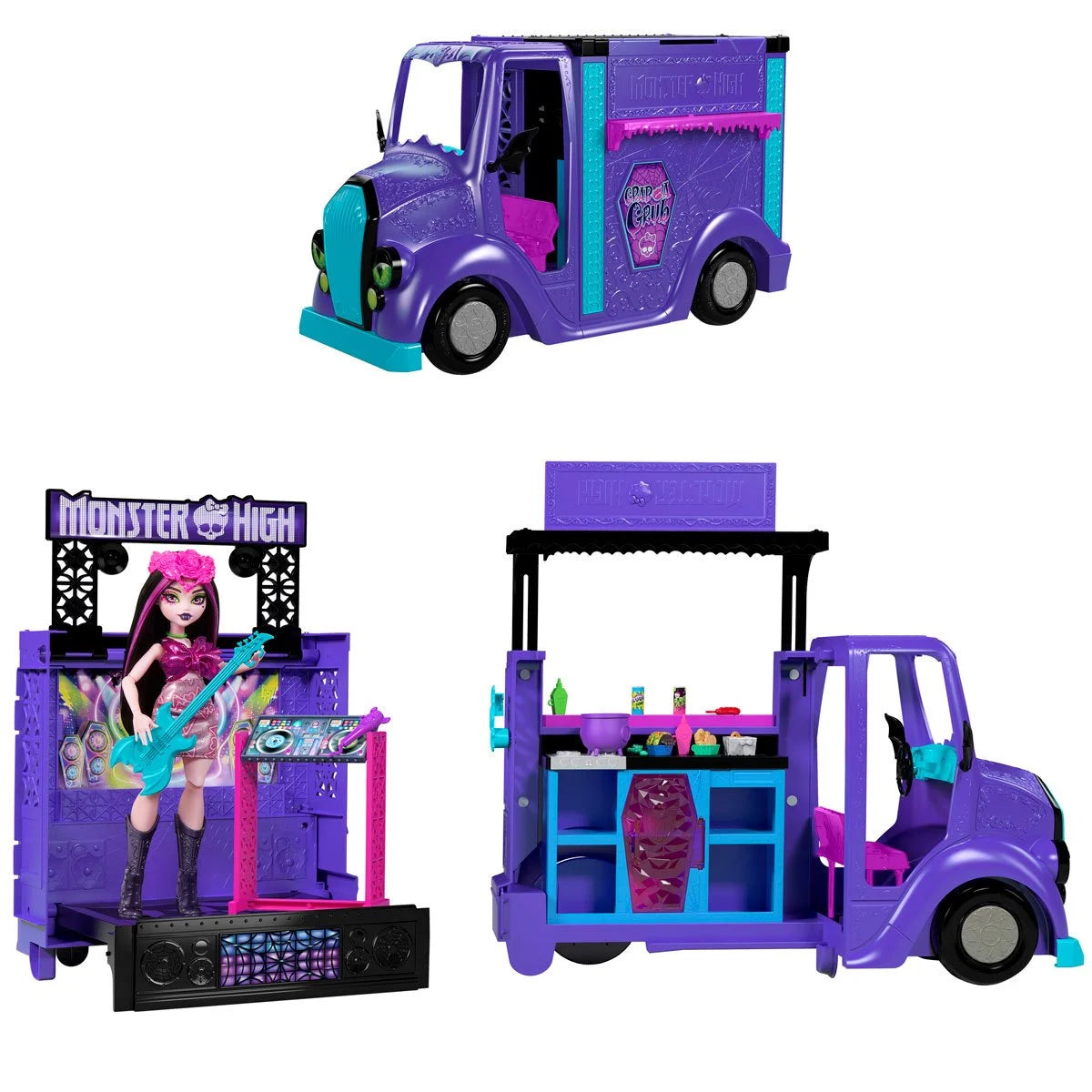 Monster High Fangtastic Food Truck Playset with Doll
