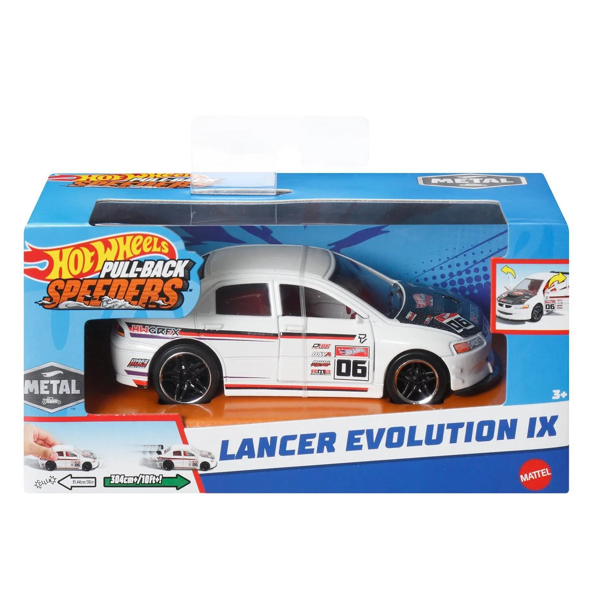 Hot Wheels Pull-Back Speeders 2024 Mix 2 Display Case of 8